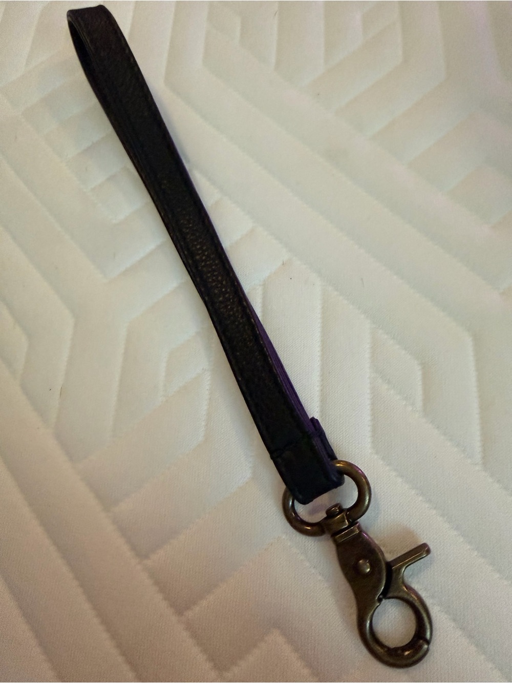 Wanderers Travel Co Black Leather Wristlet Strap Brand New